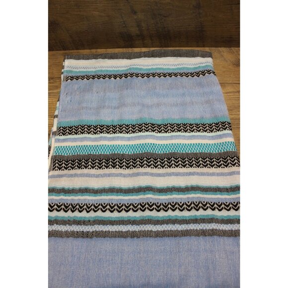 Calvin Klein women's woven striped lightweight long wrap scarf - Picture 3 of 10